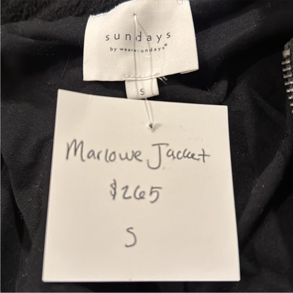 NWT Sundays Marlowe Jacket in Black Size Small - Picture 4 of 4